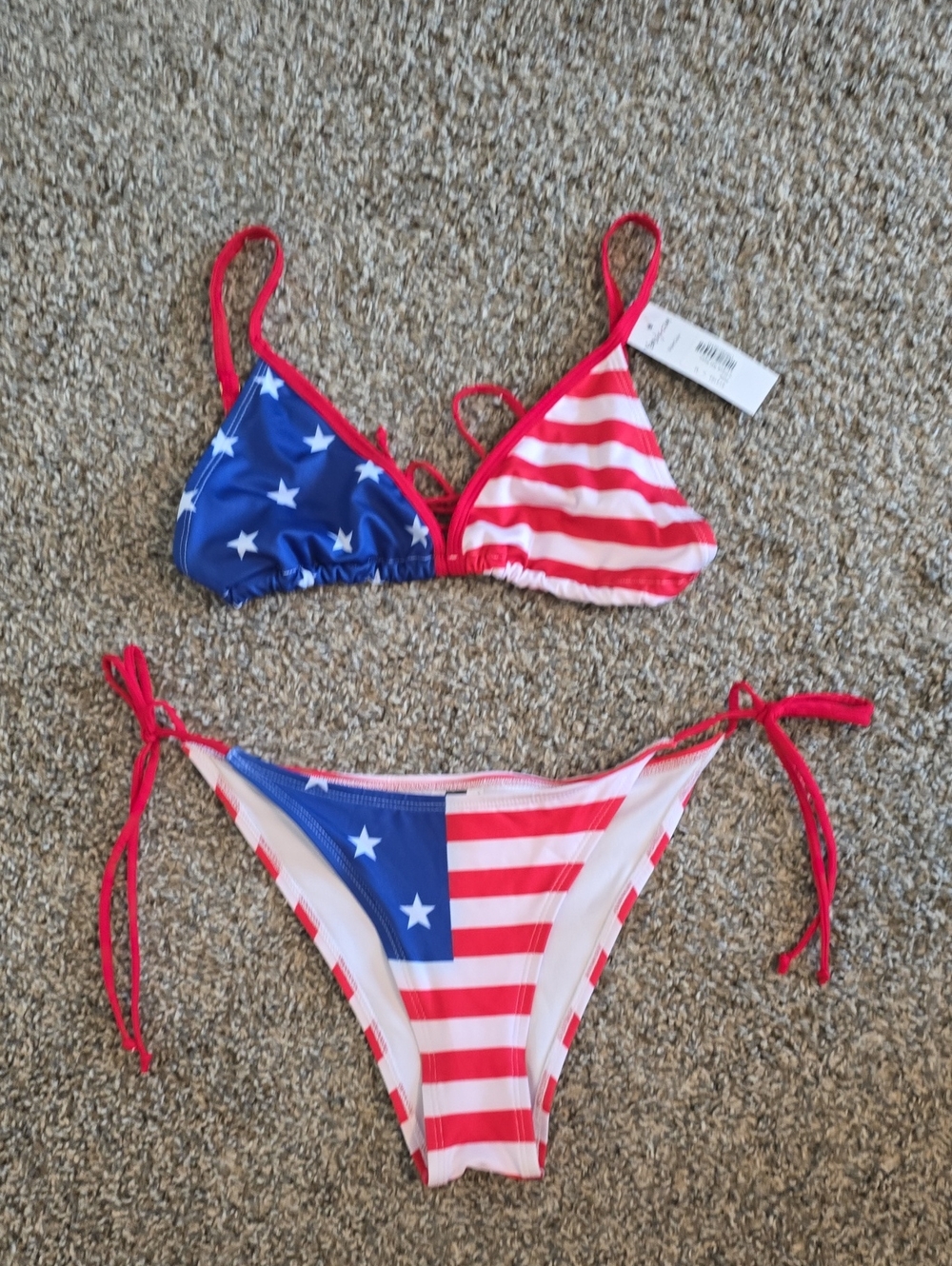Red, White & Blue Stars & Stripes Bikini